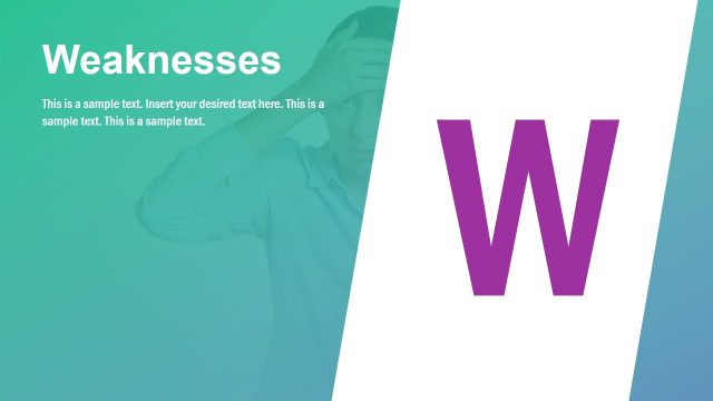 Business SWOT Analysis Weaknesses Slide