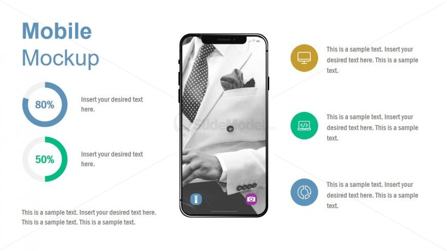 Data Charts and Mobile Mockups