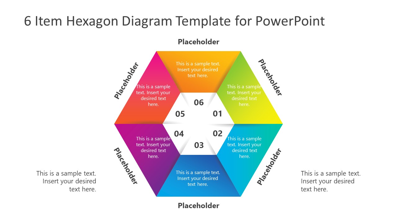 Circular Flow 6 Steps Template