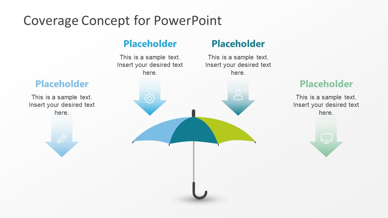 3 Segment PowerPoint Umbrella