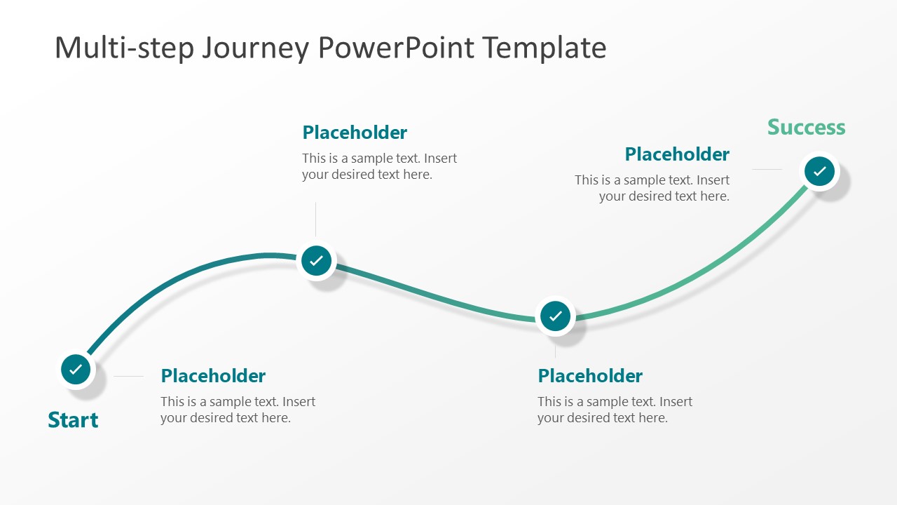 Multi Step Journey PowerPoint Template SlideModel