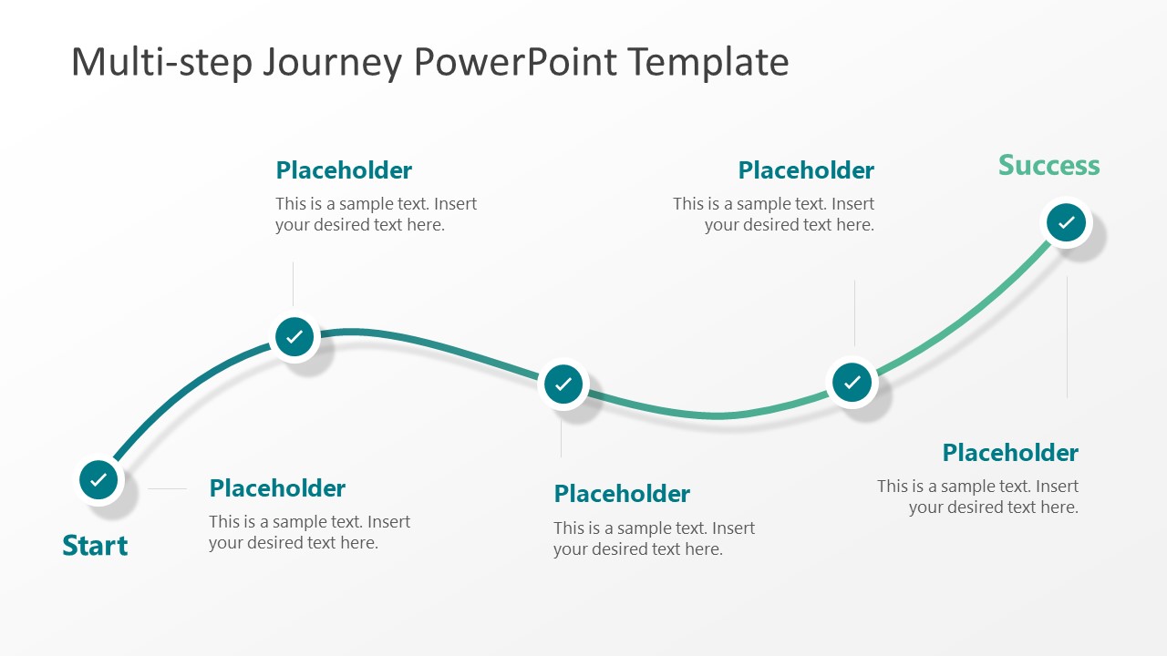 Multi Step Journey PowerPoint Template SlideModel