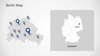 Gray map of Berlin PPT