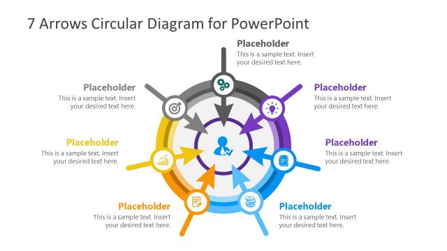 7 Arrows Circular Diagram PowerPoint Template