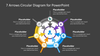 7 Arrows Circular Diagram PPT