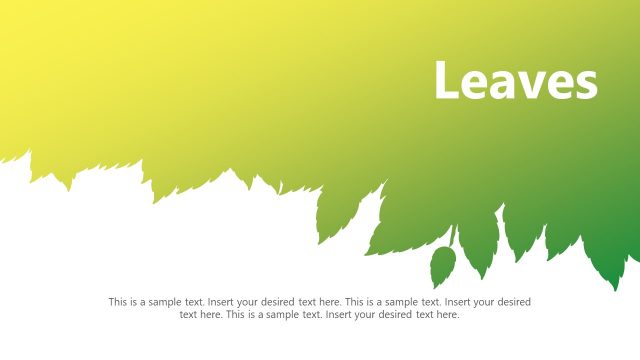 Leaves PowerPoint Background Template