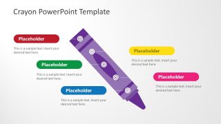 PPT Diagonal Crayon Timeline