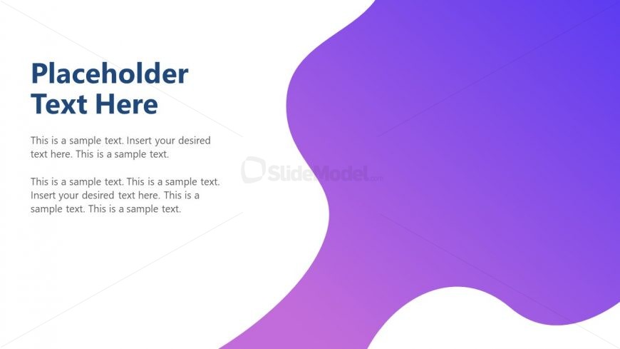 Modern Cutout Gradient Wave Slide