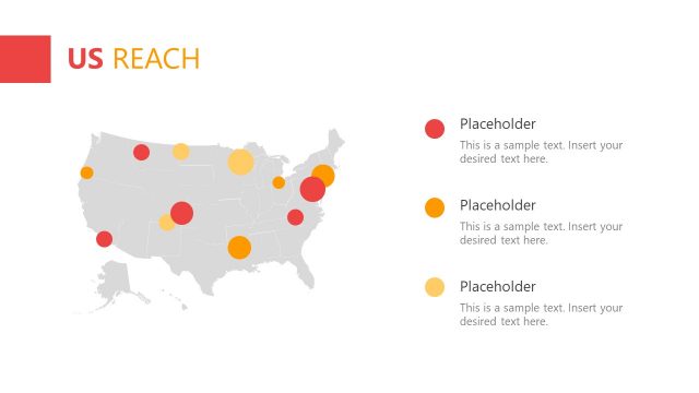 USA Map PowerPoint Target Market