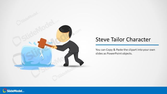 Steve Cartoon Character Concept PPT
