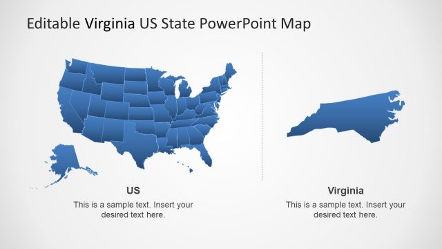 Political Map of USA in PowerPoint
