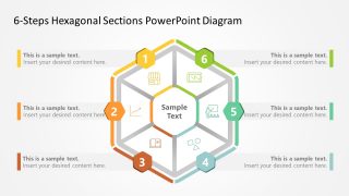 6 Steps Hexagonal Template Diagram