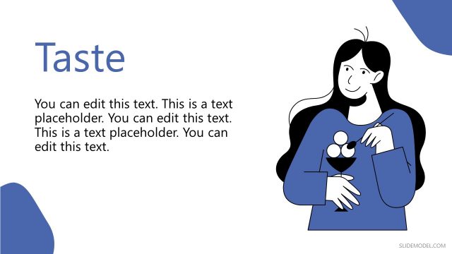 5 Senses Taste Template PowerPoint