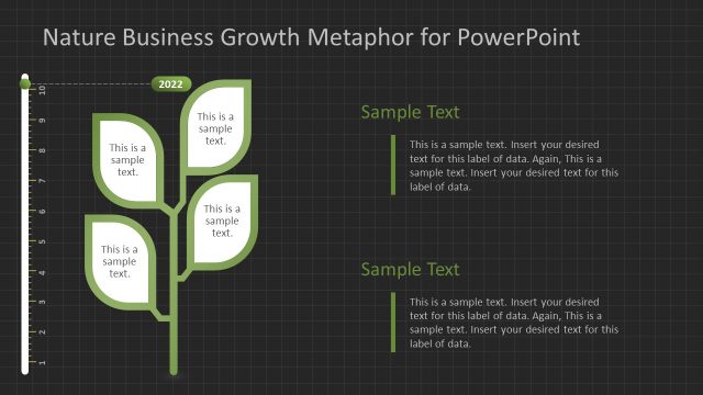 Four Leaf Growth Metaphor Tree Diagram