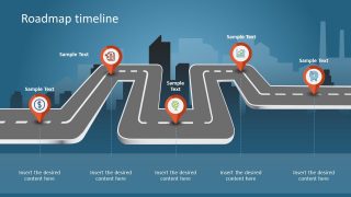 Animated Isometric Roadmap PPT Timeline Template
