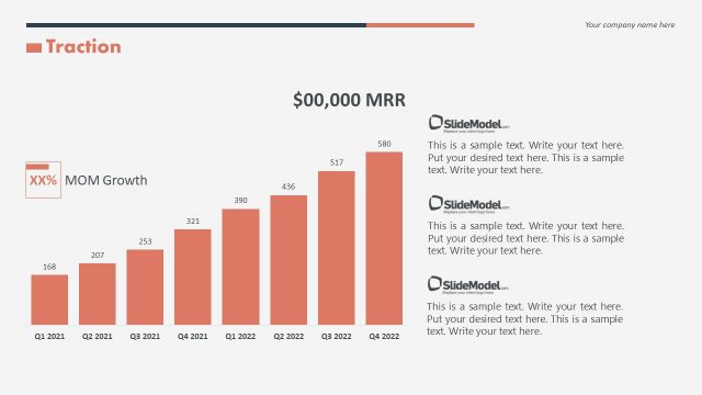 Traction Slide Template with Bar Graph
