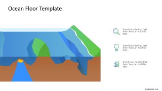 Label Diagram Animated Template for Ocean Surface