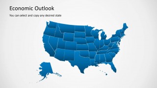 Editable PowerPoint Map of the United States of America