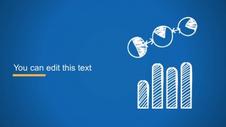 Hand-Drawn Pie Chart Process & Bar Chart Slide for PowerPoint