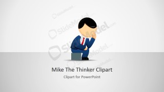 The Thinker Cartoon Business Illustration