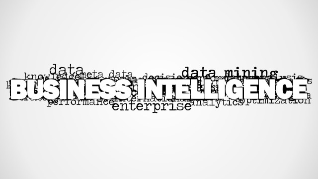 Business Intelligence Word Cloud Picture for PowerPoint
