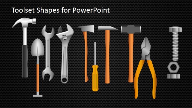 Hardware Tool Shapes for PowerPoint