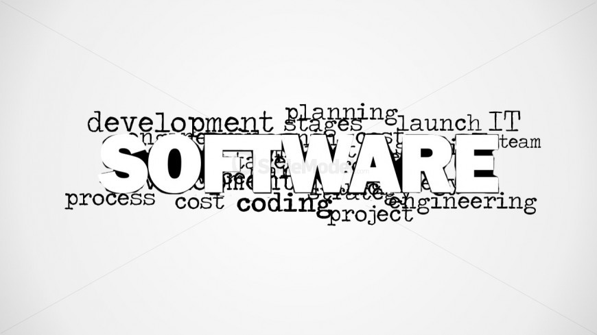 Software Tag Cloud Picture for Presentations