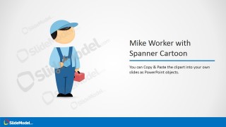 PPT Template Clipart Cartoon Mike with Spanner