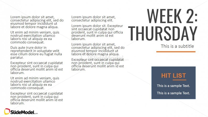 PPT Roadmap of Eight Weeks