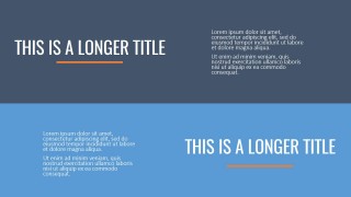 PPT Horizontal Titles Template