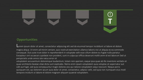 Threats Slide of SWOT Analysis Template for PowerPoint