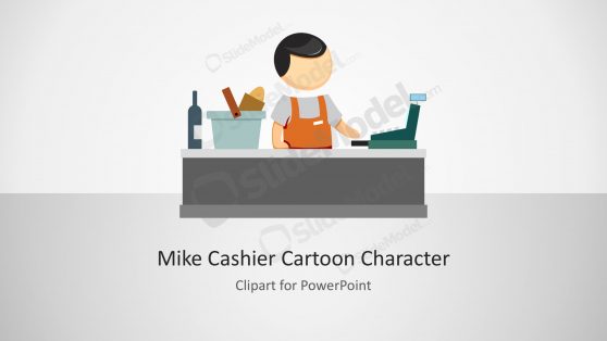 Mike Cashier Character for PowerPoint