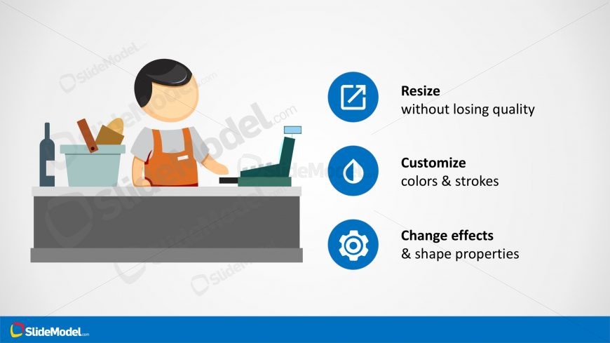 Small Business Shops Owners Casheiring