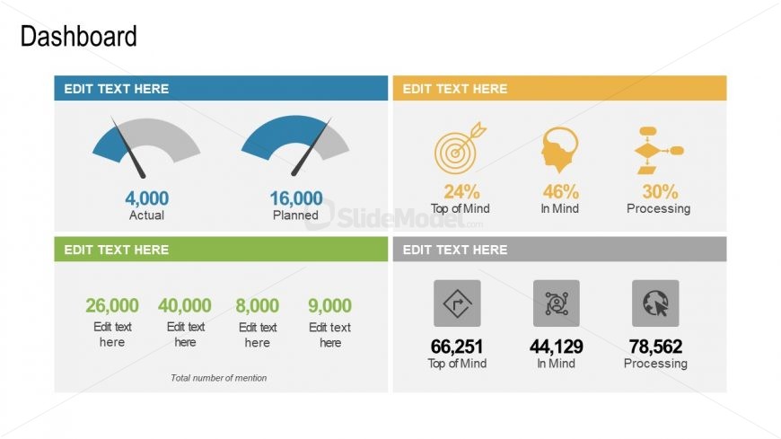 Business Sales Marketing Dashboard Slide