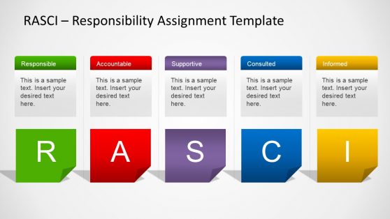 data table statistical Chart PowerPoint Template RACI