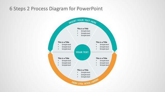 Slide of 2 Step Circular Process Flow