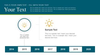 Lightbulb Infographic Slide with Placeholders