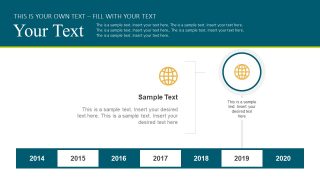 Globe Shape PowerPoint Slide Timeline