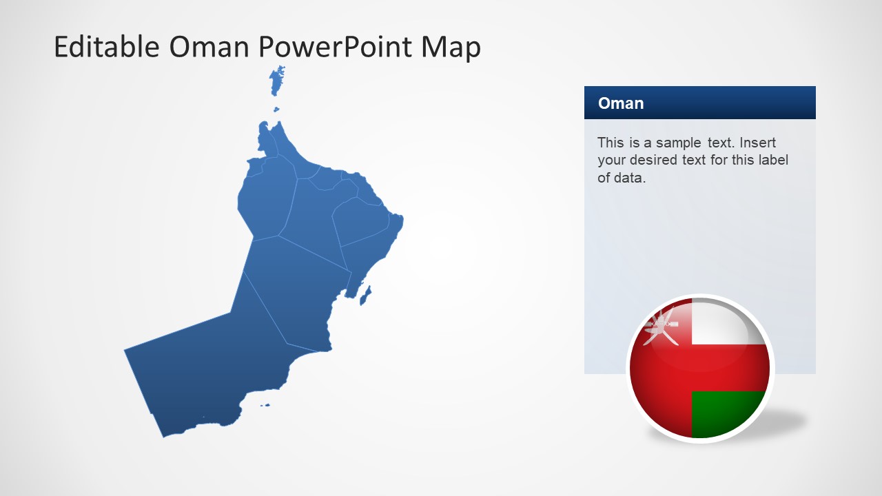 Editable Oman Map for PowerPoint - SlideModel