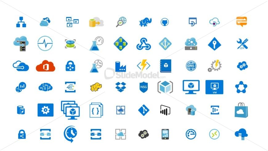 Useful Icons Template for Cloud Computing