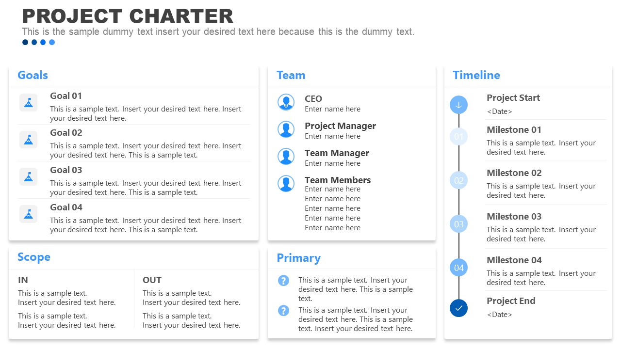 Project Charter PowerPoint Template - SlideModel Throughout Team Charter Template Powerpoint