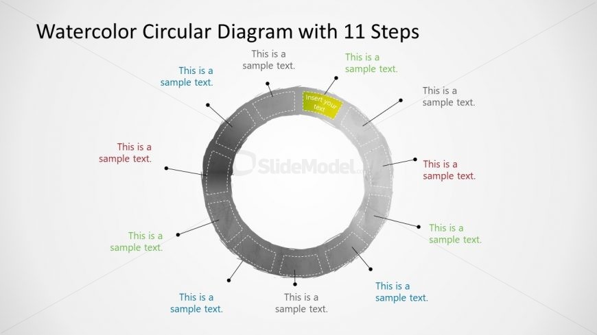 Presentation of Watercolor Design Step 1