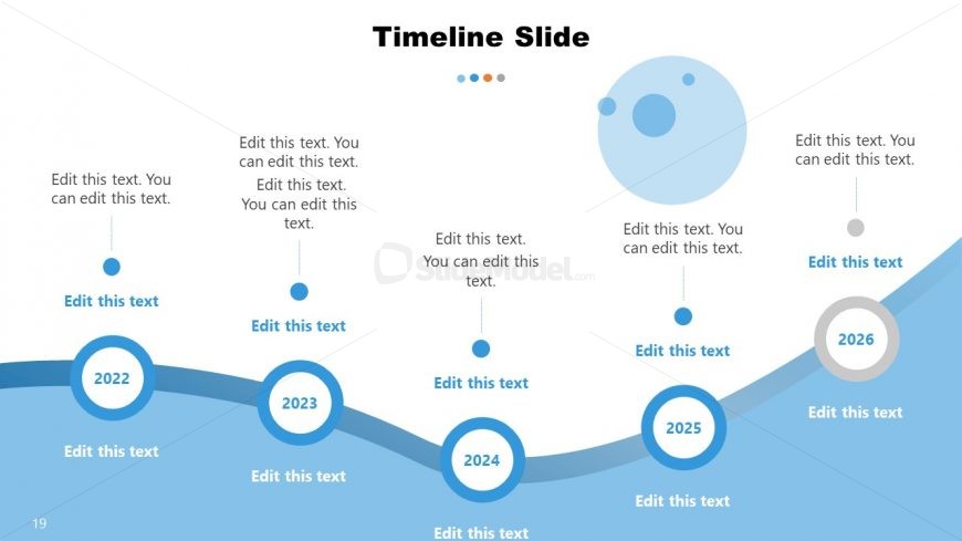 PowerPoint Horizontal Timeline Template 