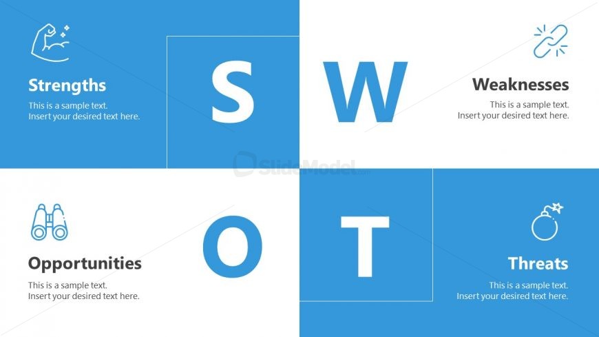 PowerPoint SWOT Analysis Diagram 