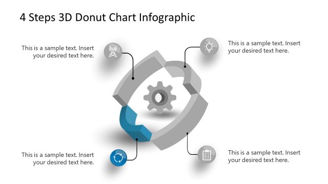4 Steps Process Cycle Step 4 Donut PPT
