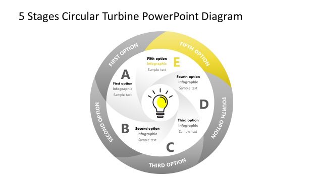 Option 5 Circular Diagram Turbine Shape Template