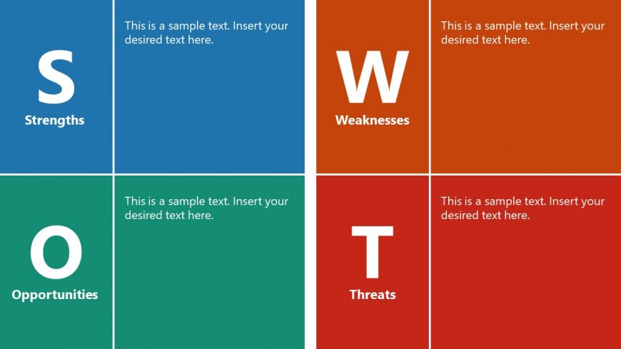 Slide of SWOT Analysis Diagram Template