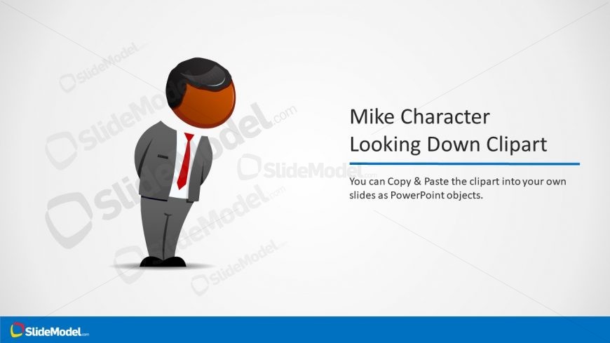 Malcom Cartoon Figure - PPT Template