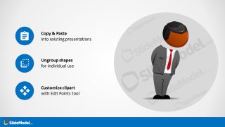 Editable Posture Clipart for Malcom Character