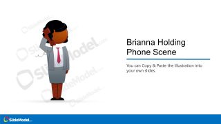 Brianna Character Holding Phone Receiver